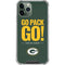 NFL Green Bay Packers Team Motto iPhone 11 Pro Max Clear Case