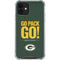 NFL Green Bay Packers Team Motto iPhone 12 Mini Clear Case