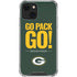 NFL Green Bay Packers Team Motto iPhone 13 Mini Clear Case