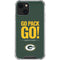 NFL Green Bay Packers Team Motto iPhone 14 Plus Clear Case