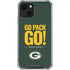 NFL Green Bay Packers Team Motto iPhone 14 Plus Clear Case