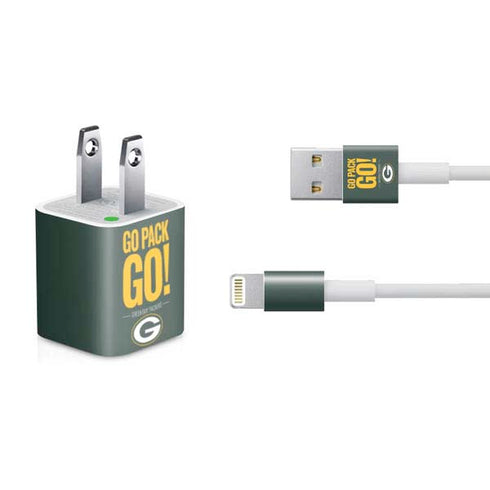 NFL Green Bay Packers Team Motto iPhone Charger (5W USB) Skin