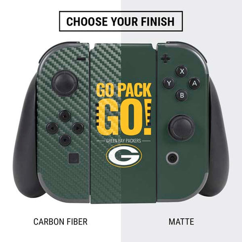 NFL Green Bay Packers Team Motto Nintendo Switch Bundle Skin
