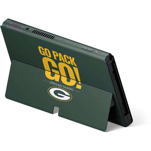 NFL Green Bay Packers Team Motto Nintendo Switch OLED (2021) Skin