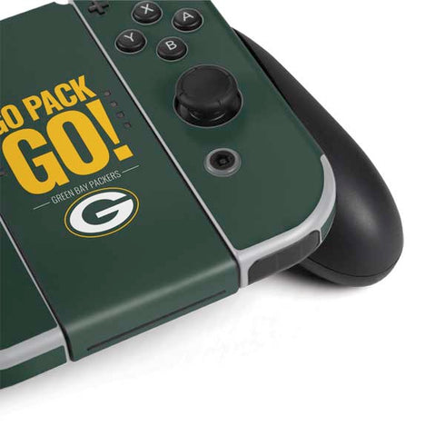 NFL Green Bay Packers Team Motto Nintendo Switch OLED (2021) Skin