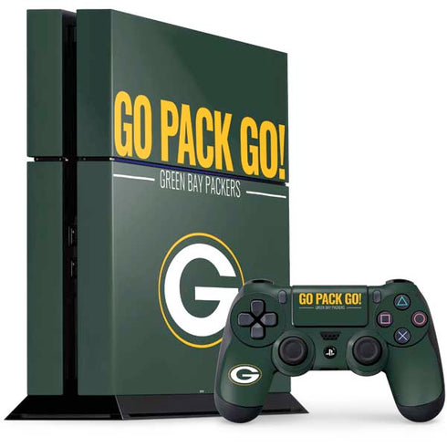 NFL Green Bay Packers Team Motto PS4 Console and Controller Bundle Skin