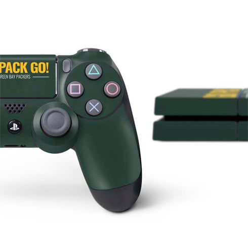 NFL Green Bay Packers Team Motto PS4 Console and Controller Bundle Skin