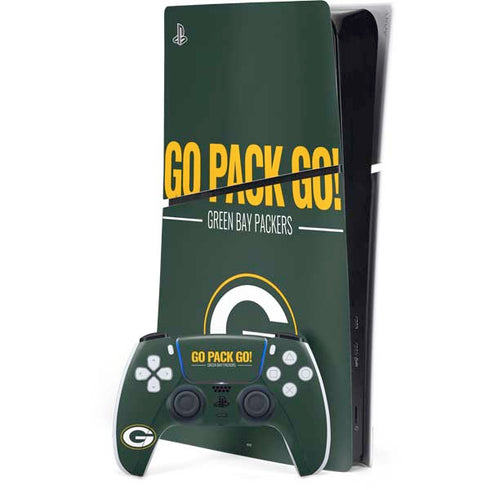 NFL Green Bay Packers Team Motto PS5 Slim Digital Edition Console Skin