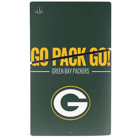 NFL Green Bay Packers Team Motto PS5 Slim Digital Edition Console Skin