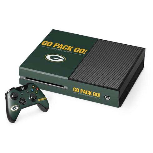 NFL Green Bay Packers Team Motto Xbox One Console and Controller Bundle Skin