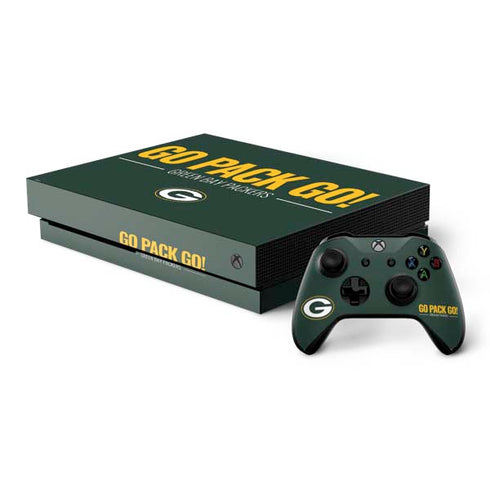 NFL Green Bay Packers Team Motto Xbox One X Bundle Skin