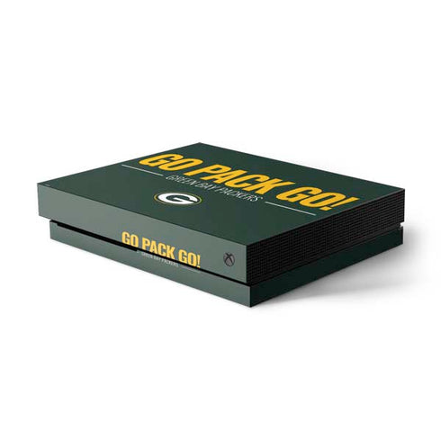 NFL Green Bay Packers Team Motto Xbox One X Console Skin
