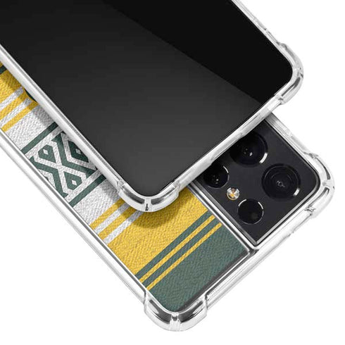 NFL Green Bay Packers Trailblazer Galaxy S21 Ultra 5G Clear Case