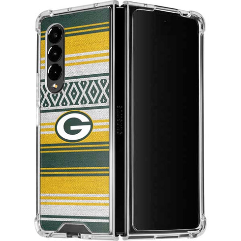 NFL Green Bay Packers Trailblazer Galaxy Z Fold4 5G Clear Case