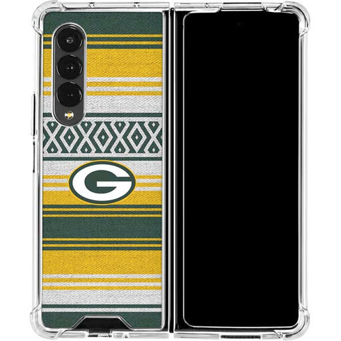 NFL Green Bay Packers Trailblazer Galaxy Z Fold4 5G Clear Case