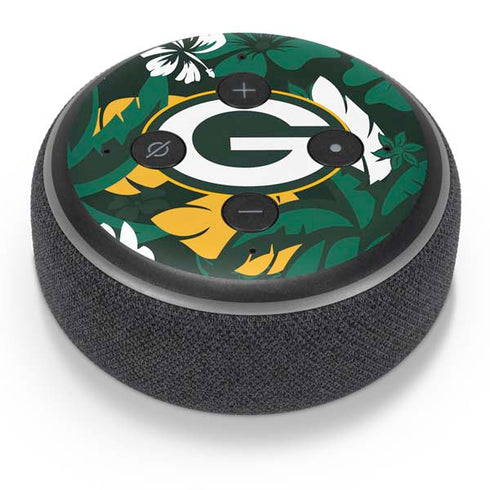 NFL Green Bay Packers Tropical Print Amazon Echo Dot Skin