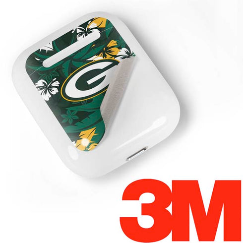 NFL Green Bay Packers Tropical Print Apple AirPods Skin