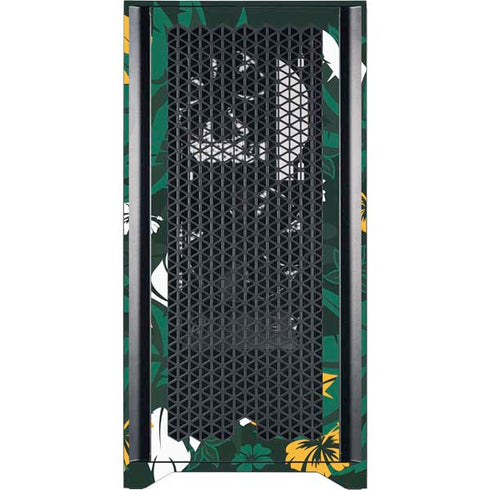 NFL Green Bay Packers Tropical Print Corsair 4000D Tempered Glass Mid-Tower ATX Case Skin
