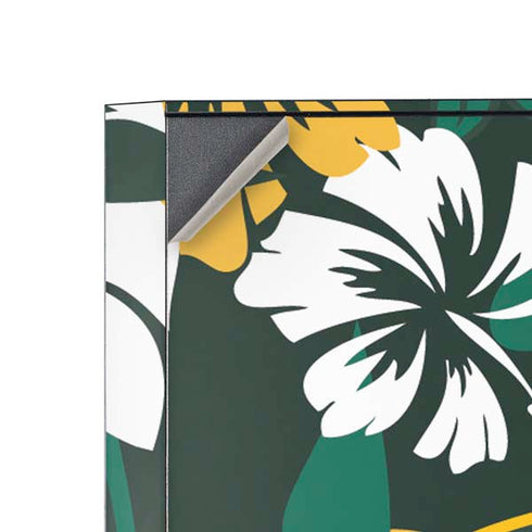 NFL Green Bay Packers Tropical Print Corsair 4000D Tempered Glass Mid-Tower ATX Case Skin