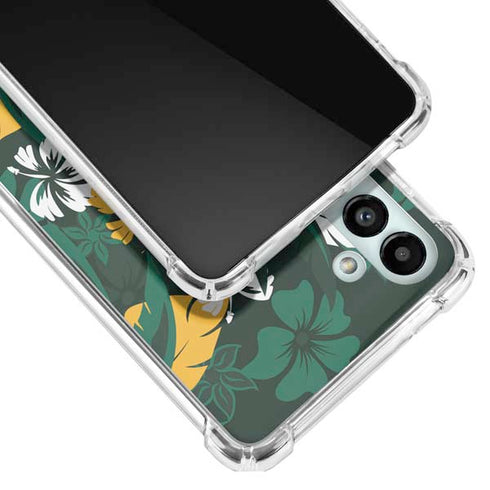NFL Green Bay Packers Tropical Print Galaxy A13 5G Clear Case