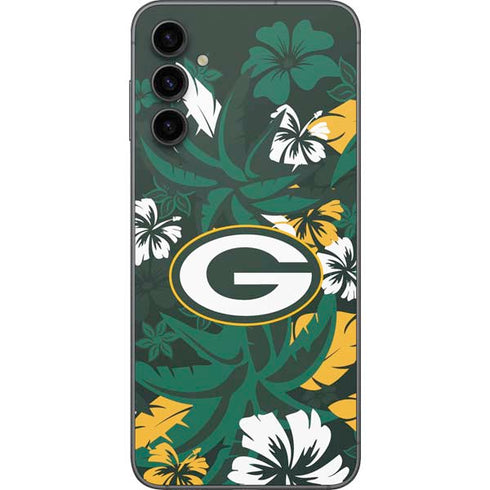 NFL Green Bay Packers Tropical Print Galaxy A14 5G Skin