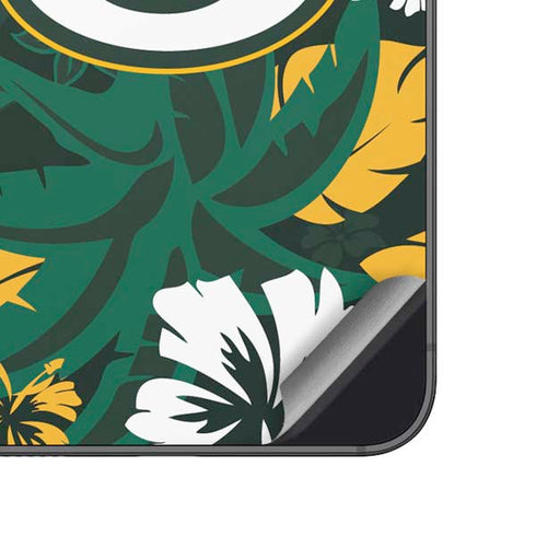 NFL Green Bay Packers Tropical Print Galaxy A14 5G Skin