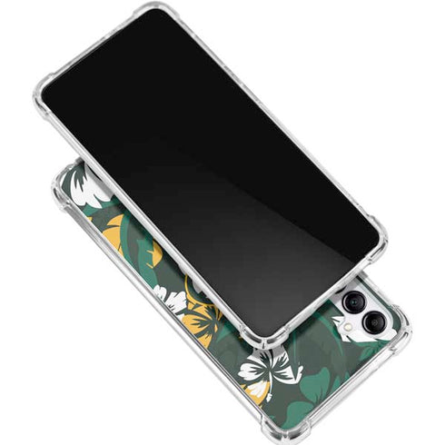 NFL Green Bay Packers Tropical Print Galaxy A15 5G Clear Case