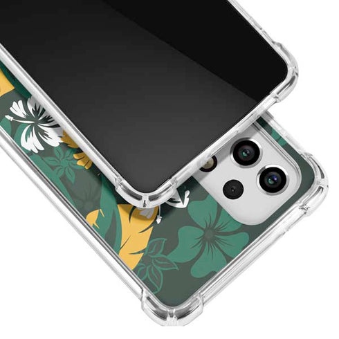 NFL Green Bay Packers Tropical Print Galaxy A33 5G Clear Case
