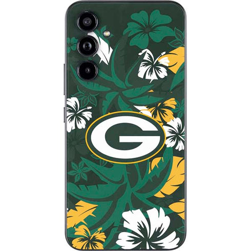 NFL Green Bay Packers Tropical Print Galaxy A54 5G Skin