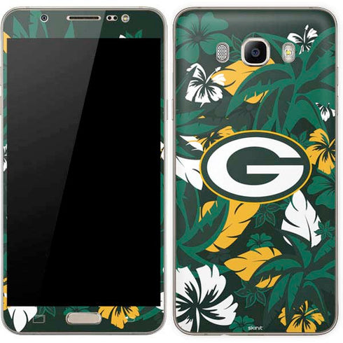NFL Green Bay Packers Tropical Print Galaxy J7 Skin