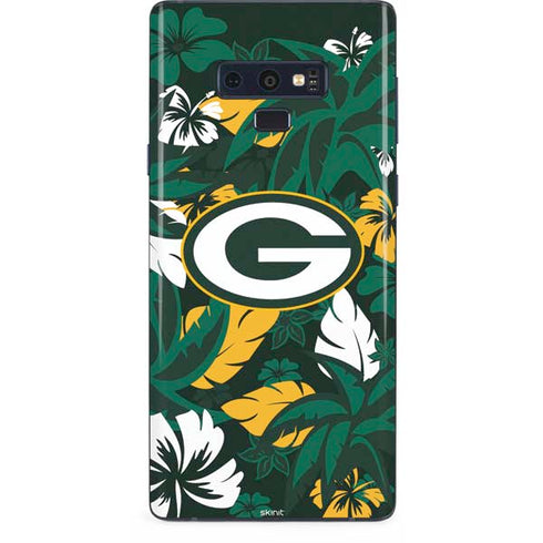 NFL Green Bay Packers Tropical Print Galaxy Note 9 Skin