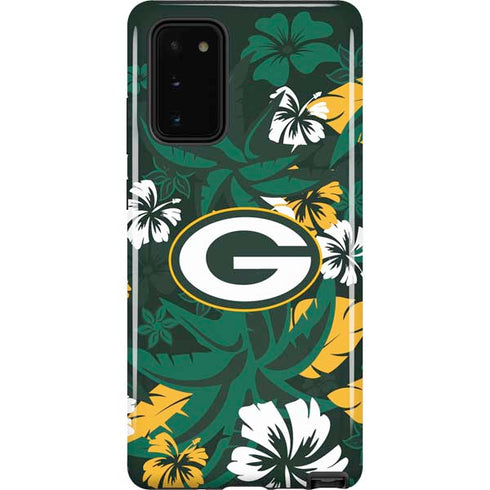 NFL Green Bay Packers Tropical Print Galaxy Note20 5G Pro Case