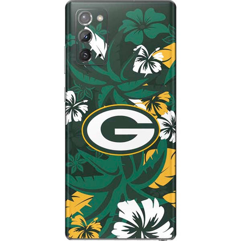 NFL Green Bay Packers Tropical Print Galaxy Note20 5G Skin