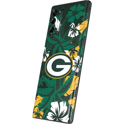 NFL Green Bay Packers Tropical Print Galaxy Note20 5G Skin