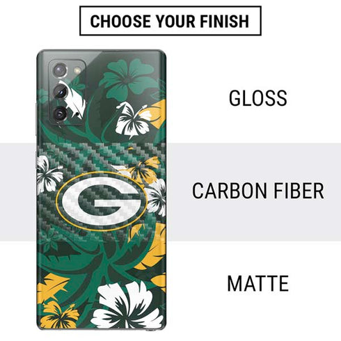 NFL Green Bay Packers Tropical Print Galaxy Note20 5G Skin
