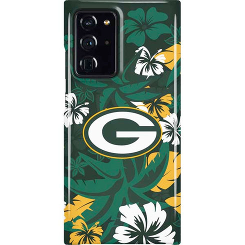 NFL Green Bay Packers Tropical Print Galaxy Note20 Ultra 5G Lite Case