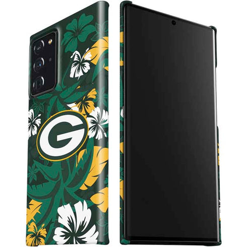 NFL Green Bay Packers Tropical Print Galaxy Note20 Ultra 5G Lite Case