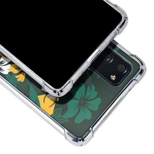 NFL Green Bay Packers Tropical Print Galaxy S20 FE Clear Case