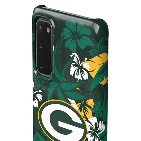 NFL Green Bay Packers Tropical Print Galaxy S20 Lite Case