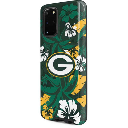 NFL Green Bay Packers Tropical Print Galaxy S20 Plus Pro Case