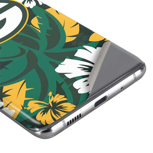 NFL Green Bay Packers Tropical Print Galaxy S20 Plus Skin