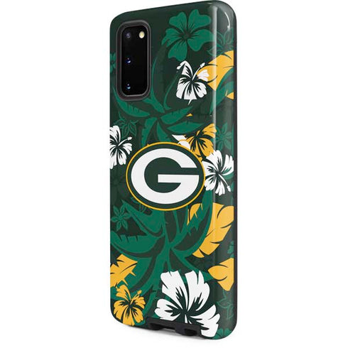NFL Green Bay Packers Tropical Print Galaxy S20 Pro Case