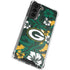 NFL Green Bay Packers Tropical Print Galaxy S21 Plus 5G Clear Case