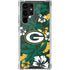 NFL Green Bay Packers Tropical Print Galaxy S22 Ultra Clear Case