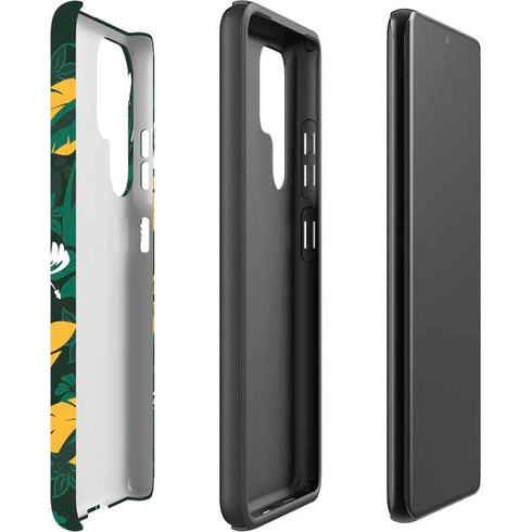 NFL Green Bay Packers Tropical Print Galaxy S22 Ultra Pro Case