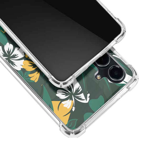 NFL Green Bay Packers Tropical Print Galaxy S23 FE Clear Case