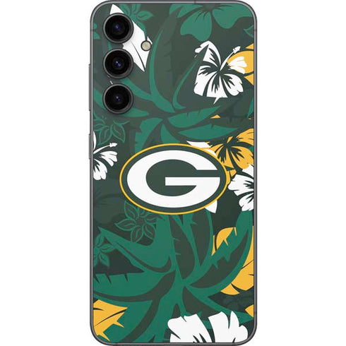 NFL Green Bay Packers Tropical Print Galaxy S23 FE Skin