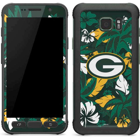 NFL Green Bay Packers Tropical Print Galaxy S7 Active Skin