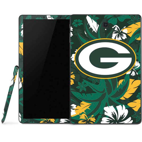 NFL Green Bay Packers Tropical Print Samsung Galaxy Tab Skin