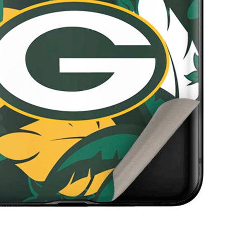 NFL Green Bay Packers Tropical Print Galaxy Z Flip Skin